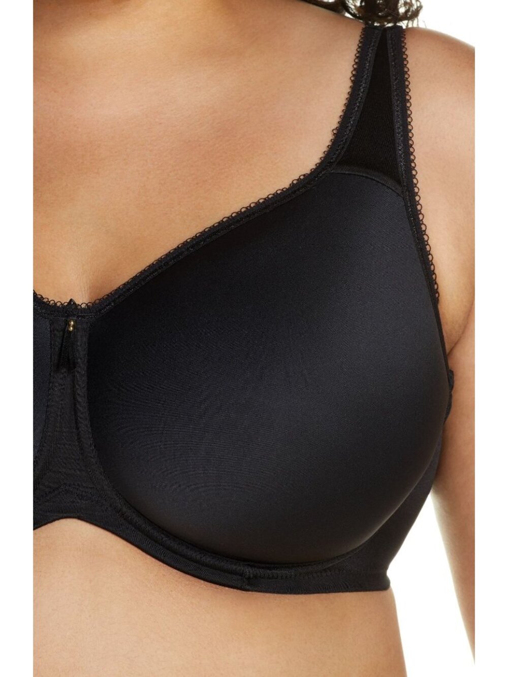 🆕WACOAL Basic Beauty Seamless Spacer Underwire T-Shirt Bra 34DD Black #853192 - Picture 4 of 10